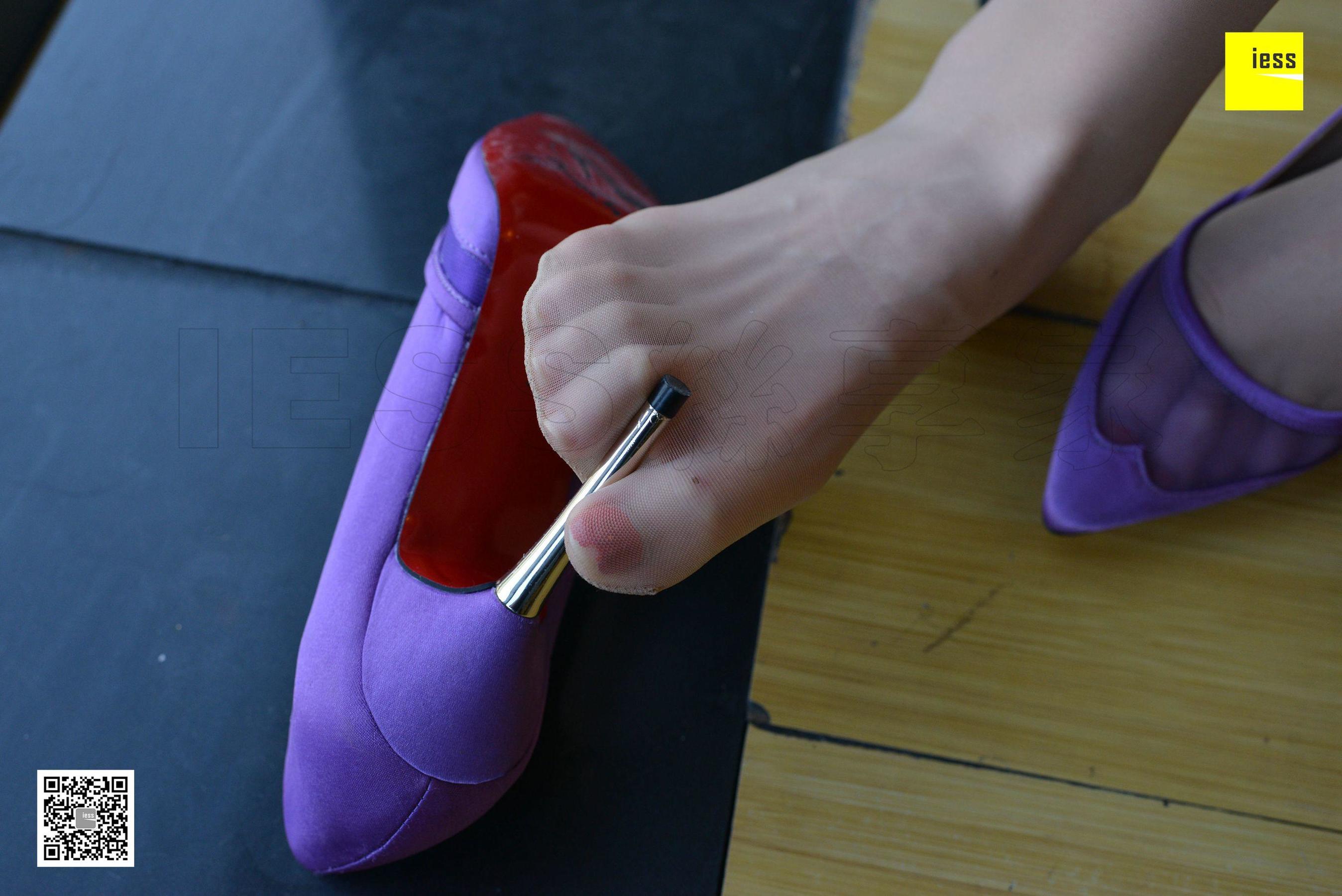 丝享家124 佳爷 《无敌紫色透视高跟鞋》[IESS异思趣向]