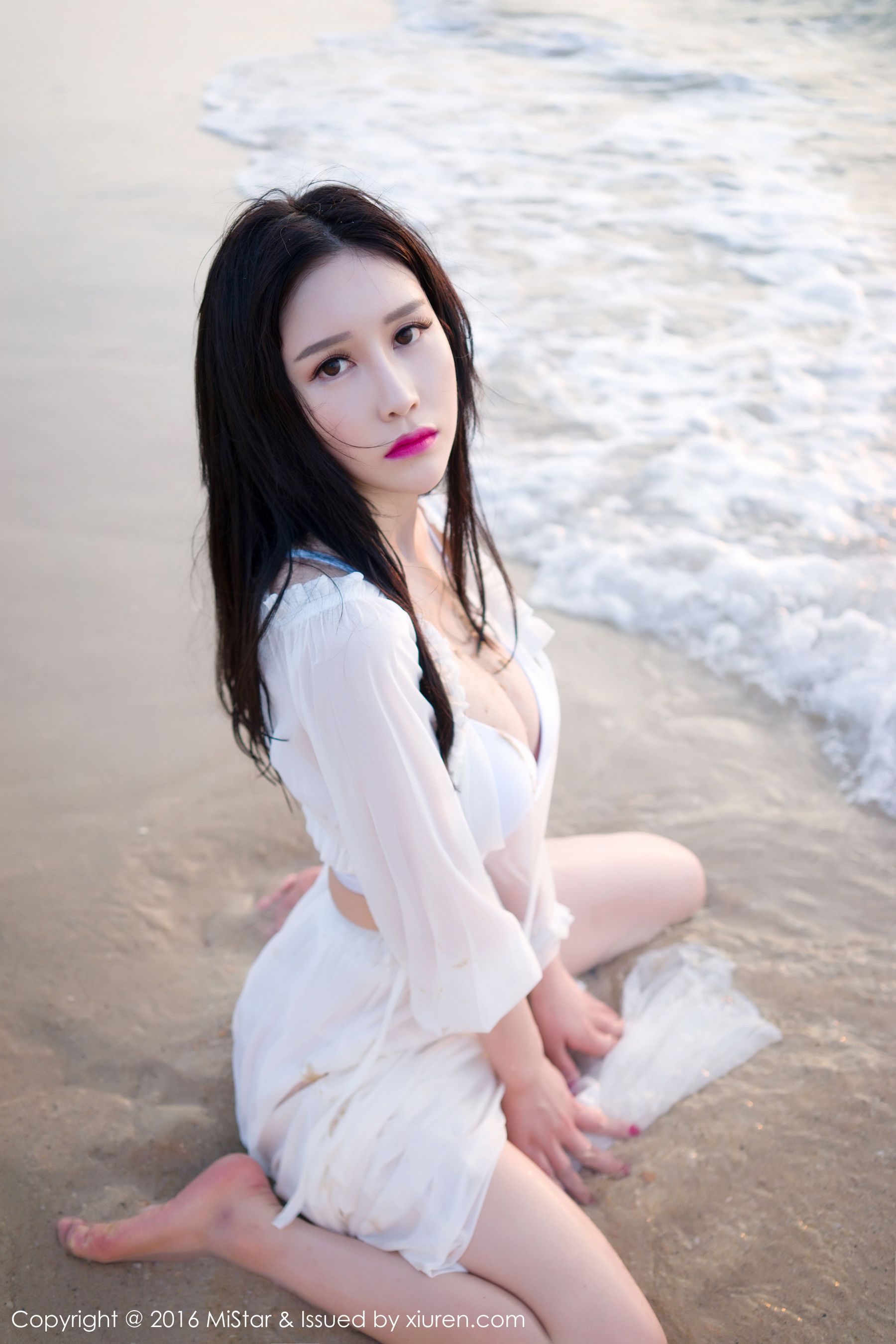 于姬Una《兰卡威旅拍》海滩长裙+泳装 [魅妍社MiStar] Vol.106